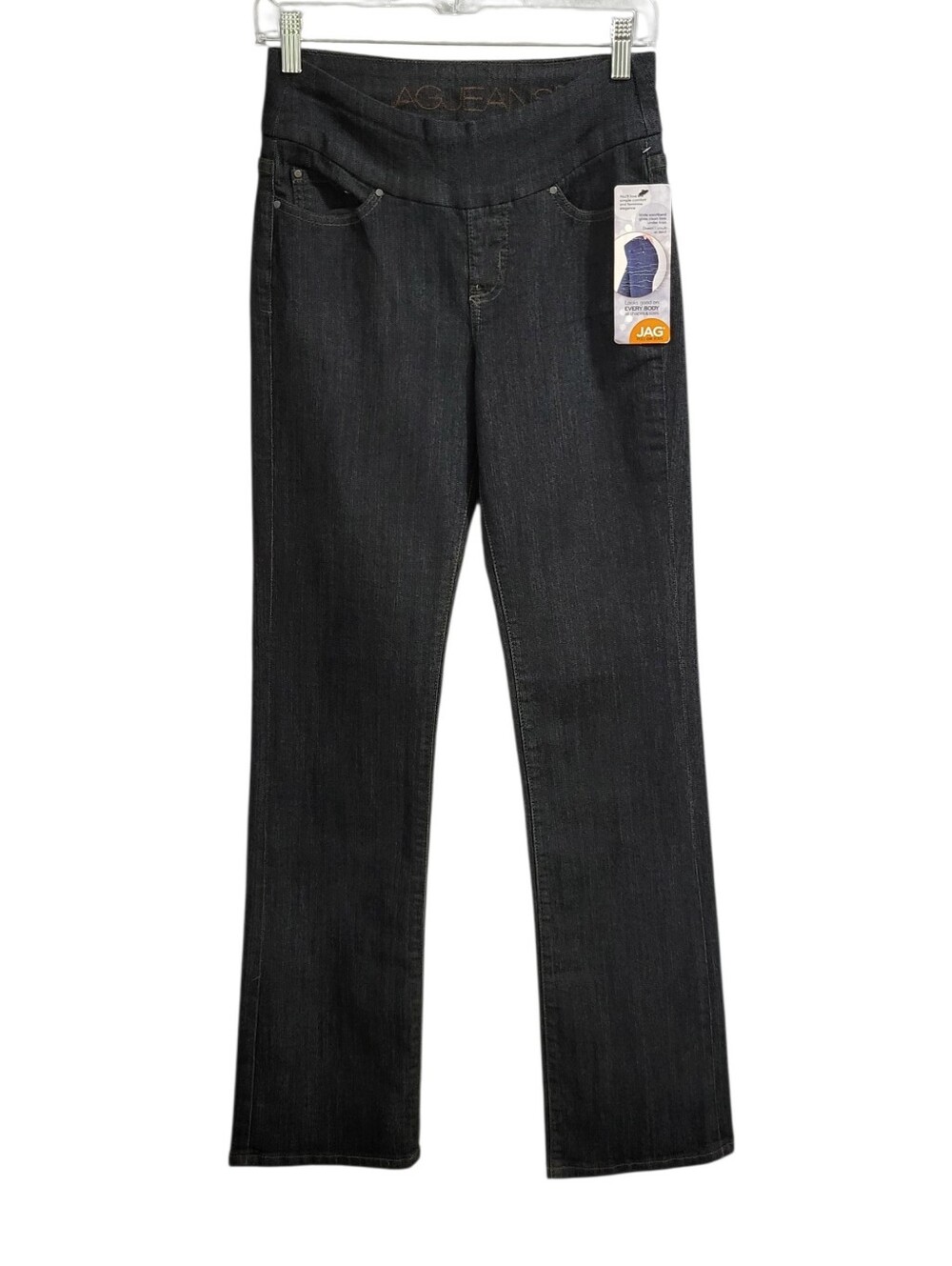 Jag Jeans Paley Boot Cut Size 2 Black Wash Pull On High Rise Stretch Comfort